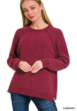 Chenille Raglan Sweater