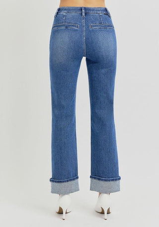 Clara Ankle Straight Jeans by Risen