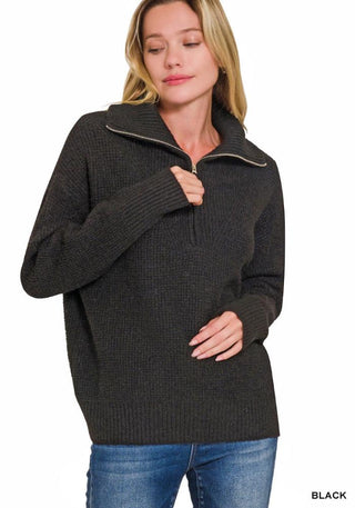 Emily Half Zip Sweater