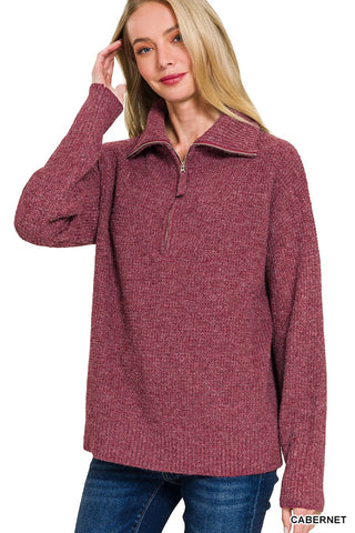 Emily Half Zip Sweater