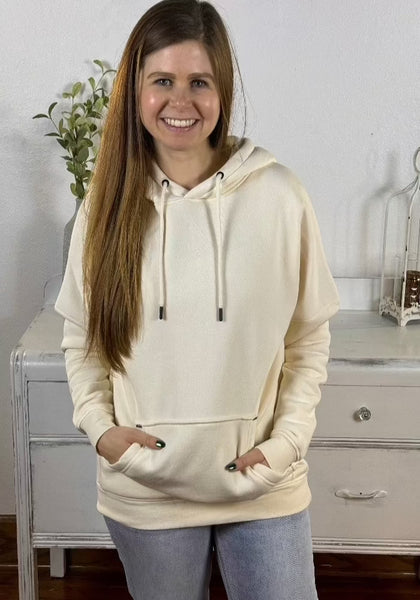 Womens longline best sale fleece hoodie