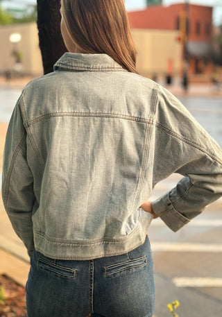 Denim Bomber Jacket