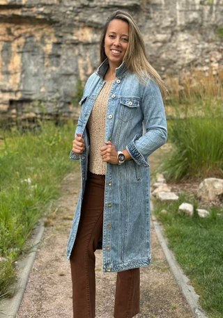 Tribal Denim Duster