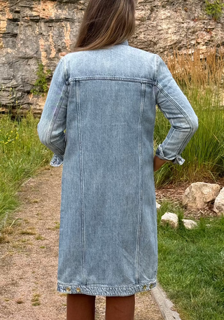 Tribal Denim Duster