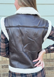 Vic Faux Leather Vest