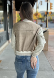 Suede Bomber Jacket