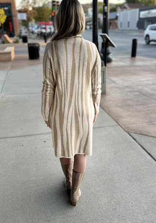 Tribal Jacquard Sweater Dress