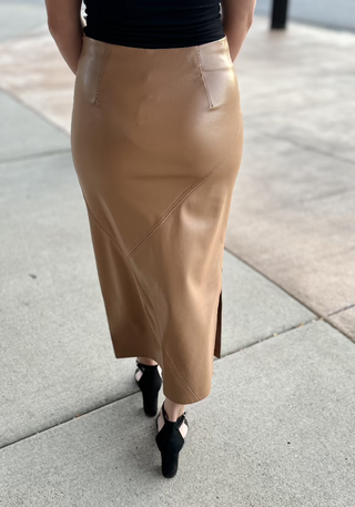 Faux Leather Skirt