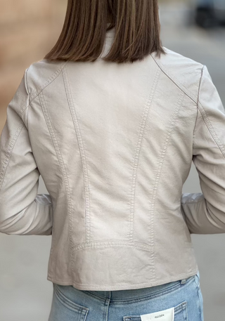 Classic Faux Leather Jacket