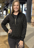 Quilted Half-Zip Pullover