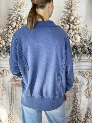 Mineral Washed Terry Sweatshirt