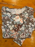 Floral Mesh Long Sleeve